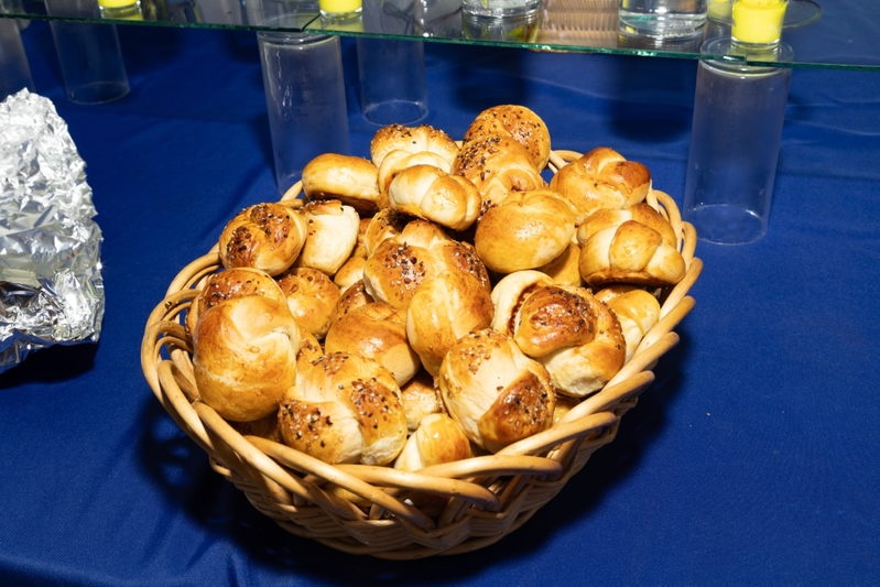 L'chaim at the Kiddush