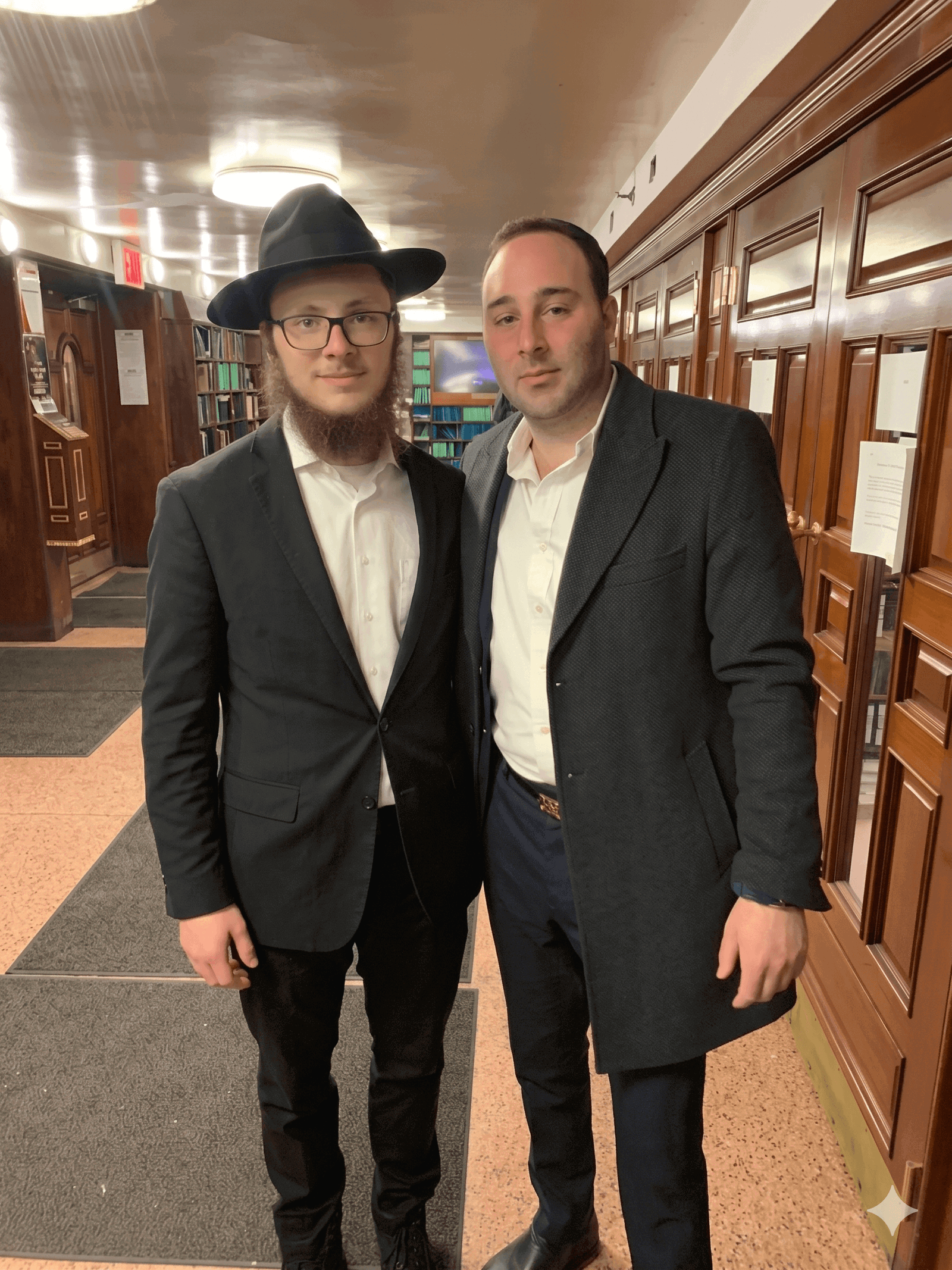 Last year's jackpot winner with Rabbi Yosef
